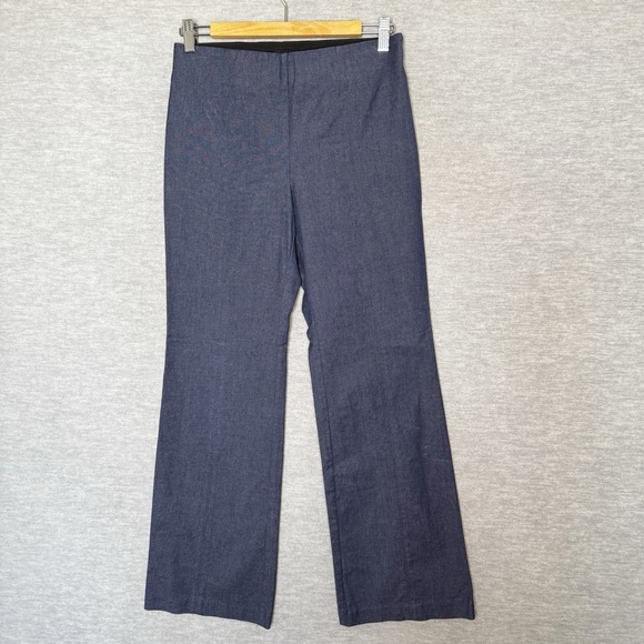 Talbots Pants - Talbots Portland Trouser Size 4P Blue Faux Denim‎ Chambray Work Office Staple